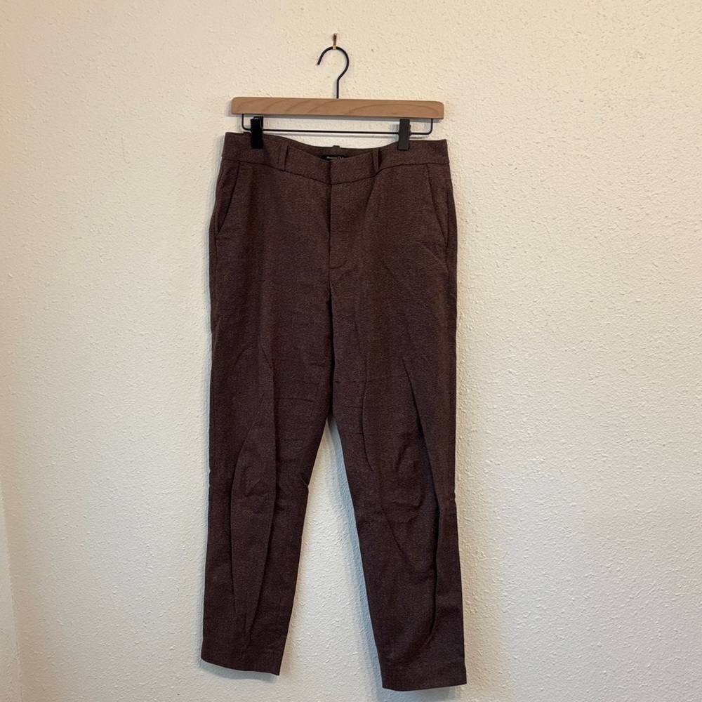 Massimo Dutti Dark Brown Dress Pants